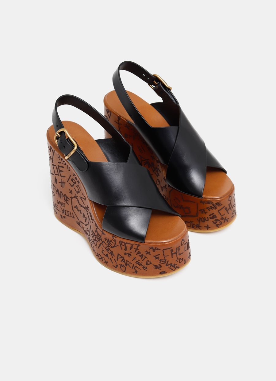 Sandalia Maxime con cuña