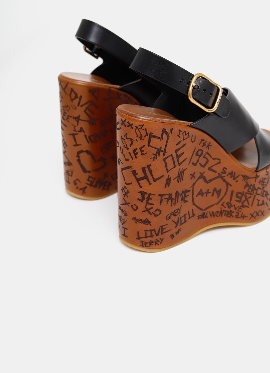 Sandalia Maxime con cuña