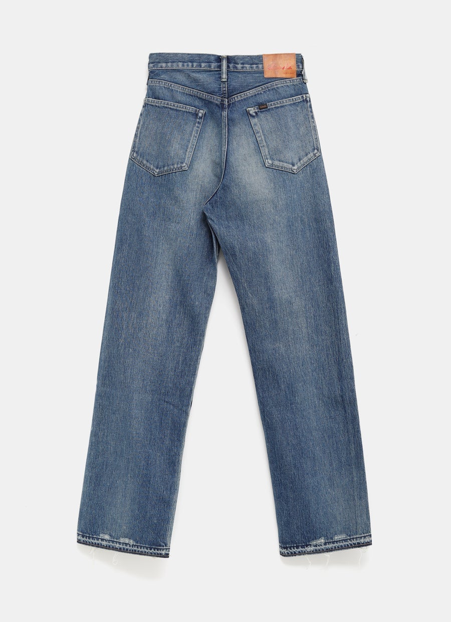 Vaquero Selvedge denim hombre de corte recto