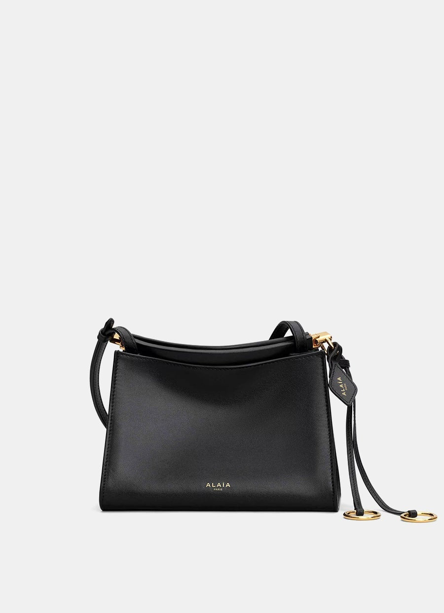 Bolso pequeño cuadrado Le Click de piel brillante