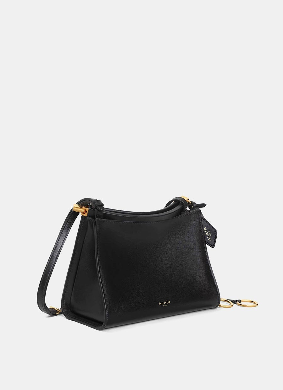 Bolso pequeño cuadrado Le Click de piel brillante