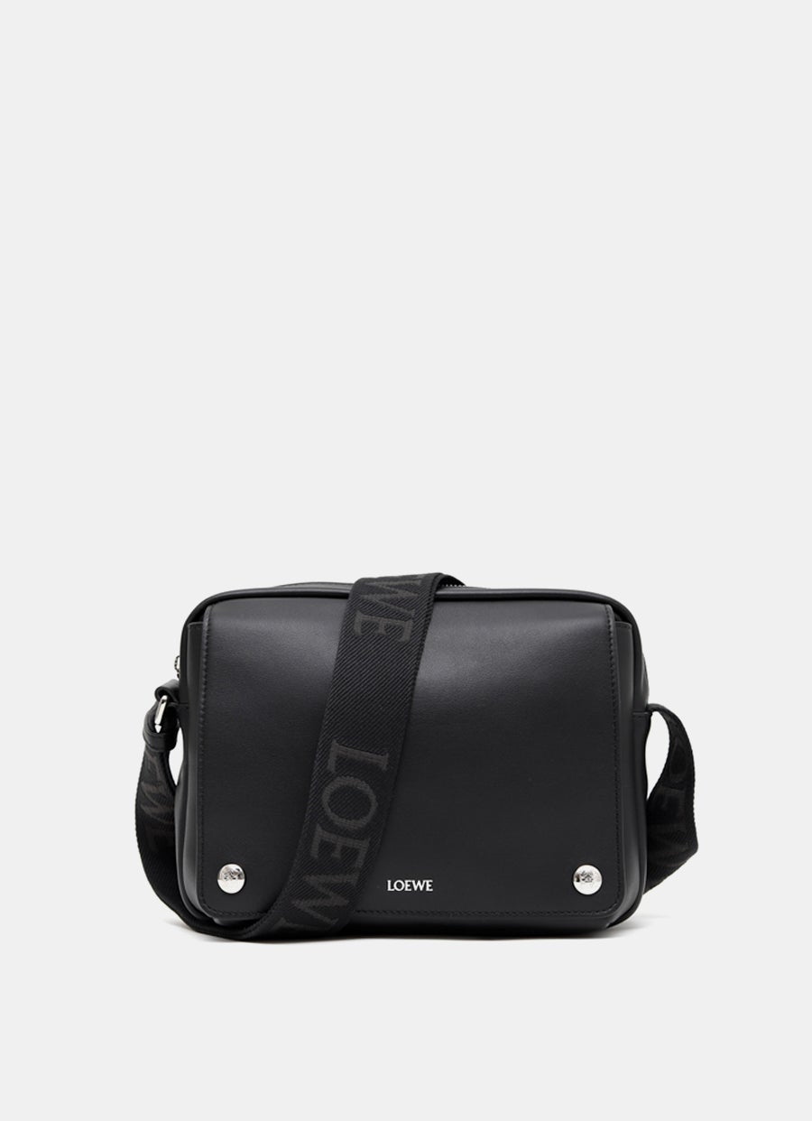 Bolso Pebble Messenger mediano para hombre