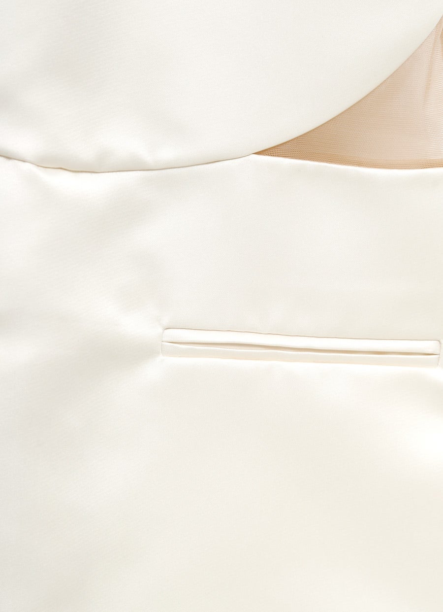 Vestido de satén Illusion Circle