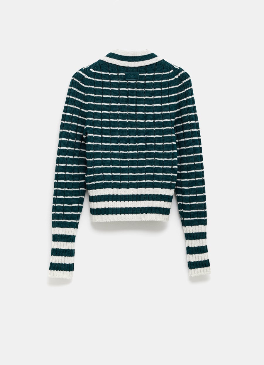 Jersey con cuello de pico