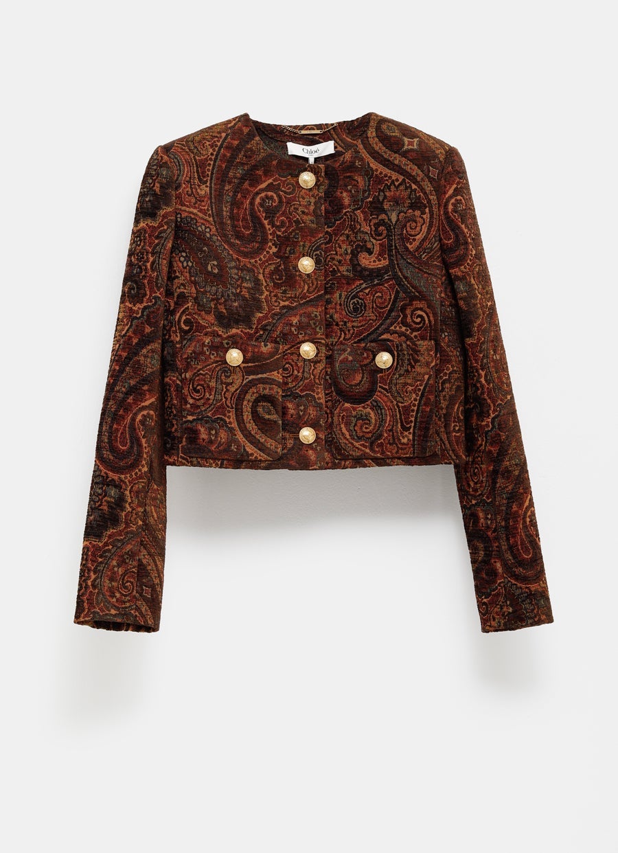 Chaqueta corta paisley