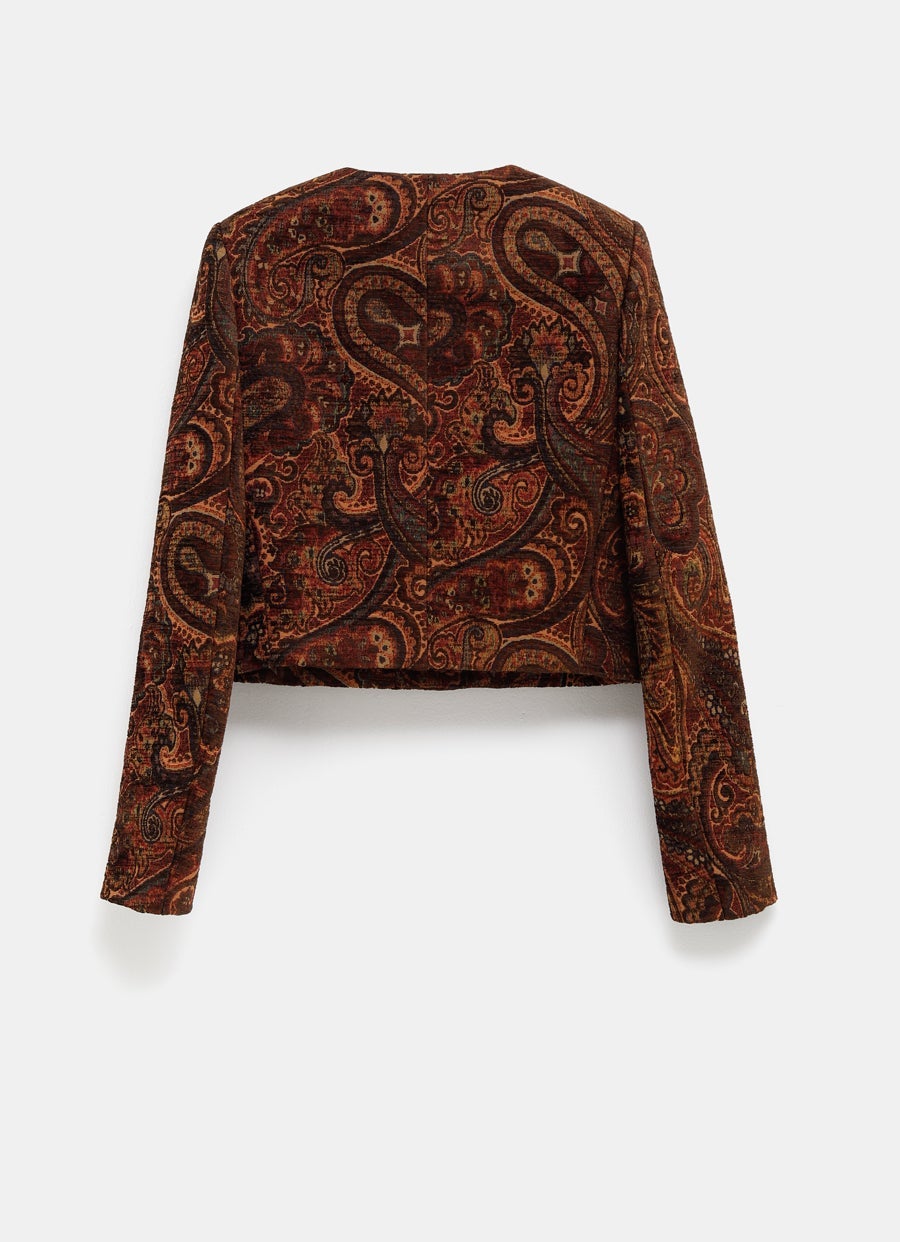 Chaqueta corta paisley