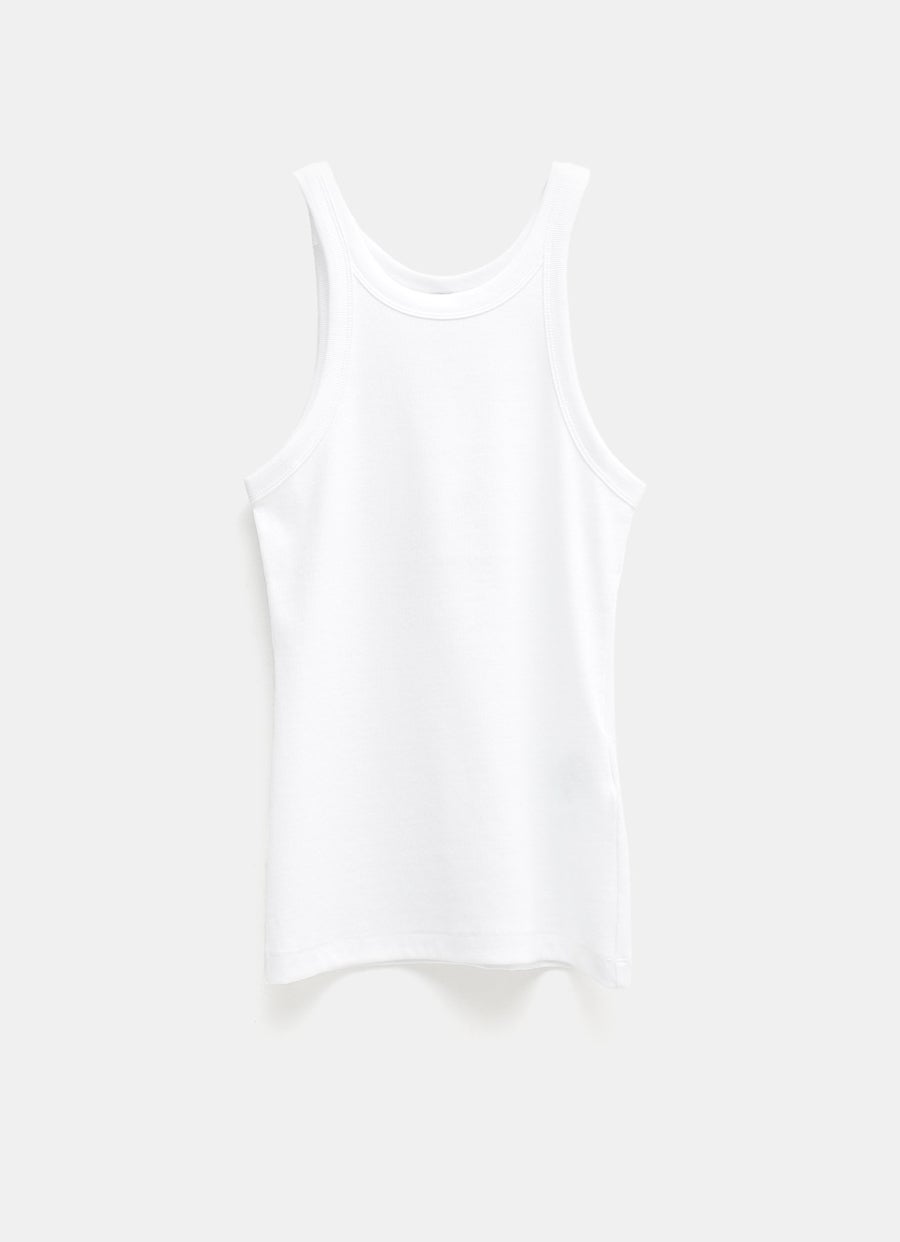 Camiseta de tirantes curva