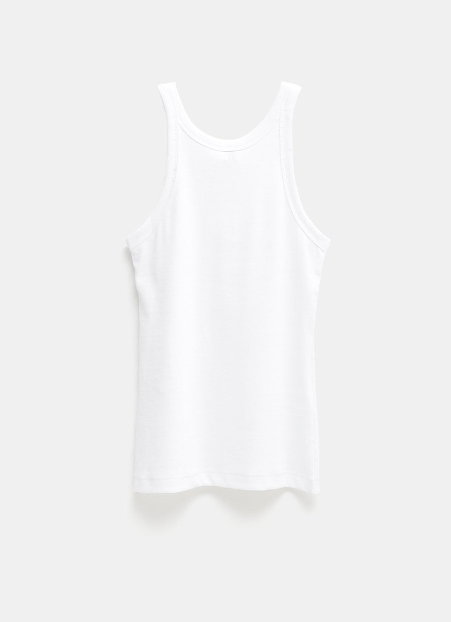 Camiseta de tirantes curva