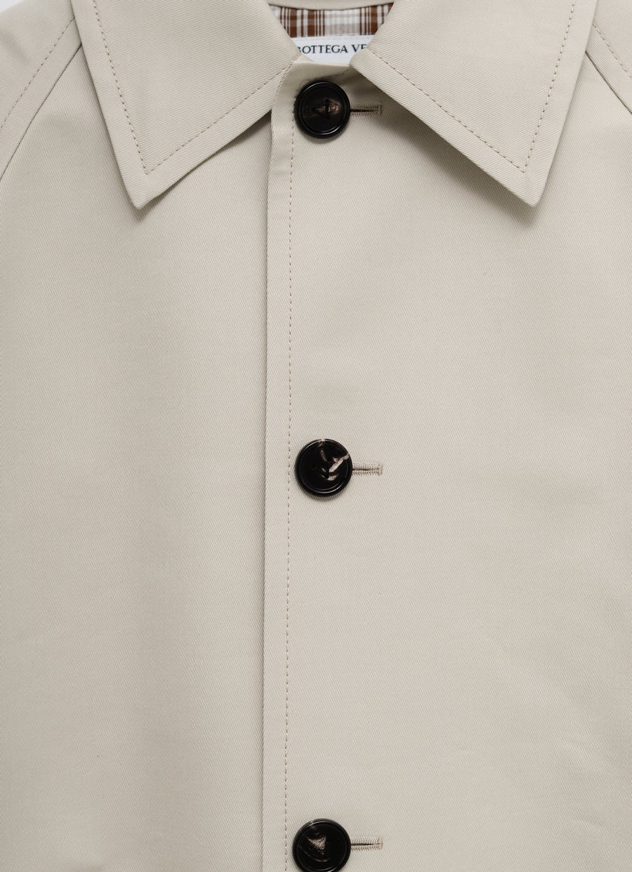 Abrigo de seda y algodón