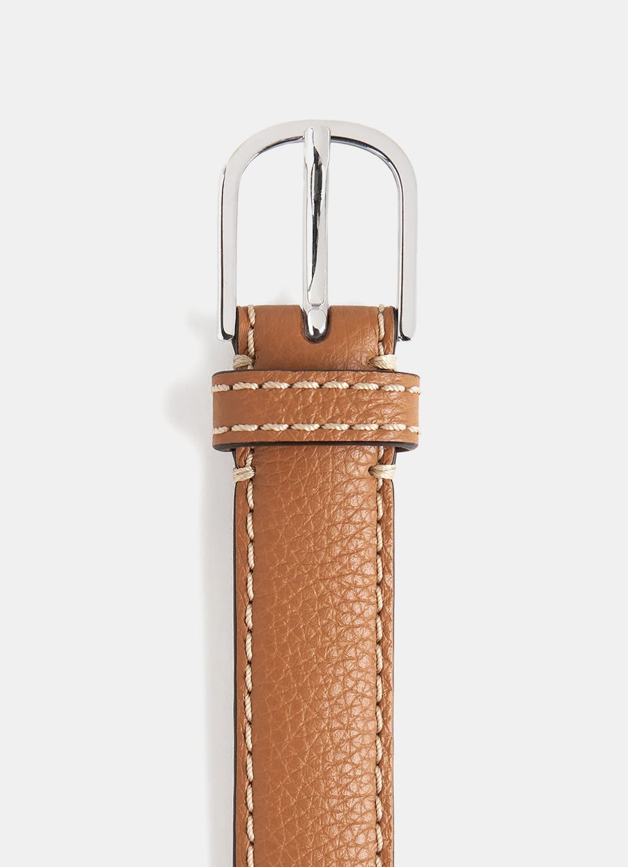 Cinturón con pespunte