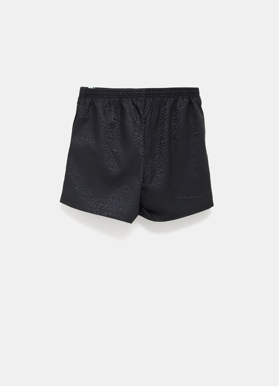 Bañador con monograma en jacquard