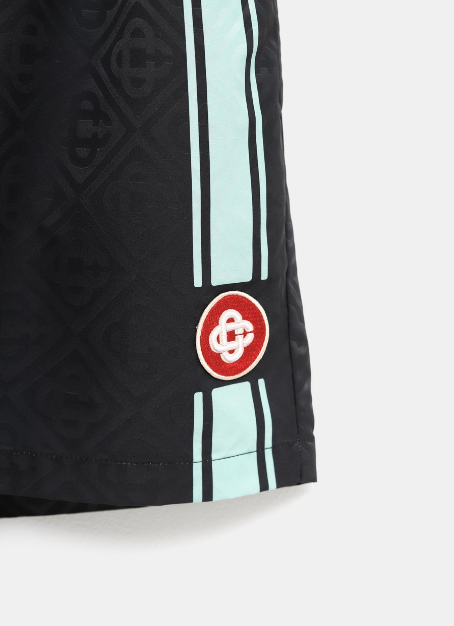 Bañador con monograma en jacquard