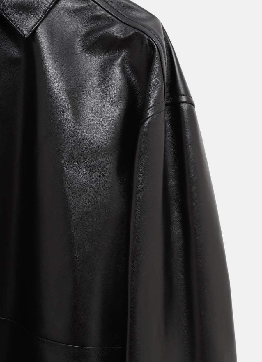 Camisa en piel napa de cordero