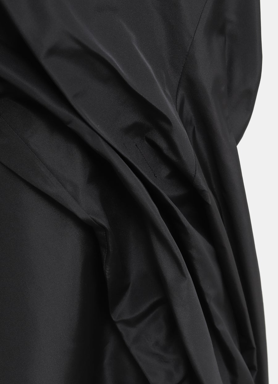 Vestido en tafetán mezcla de seda