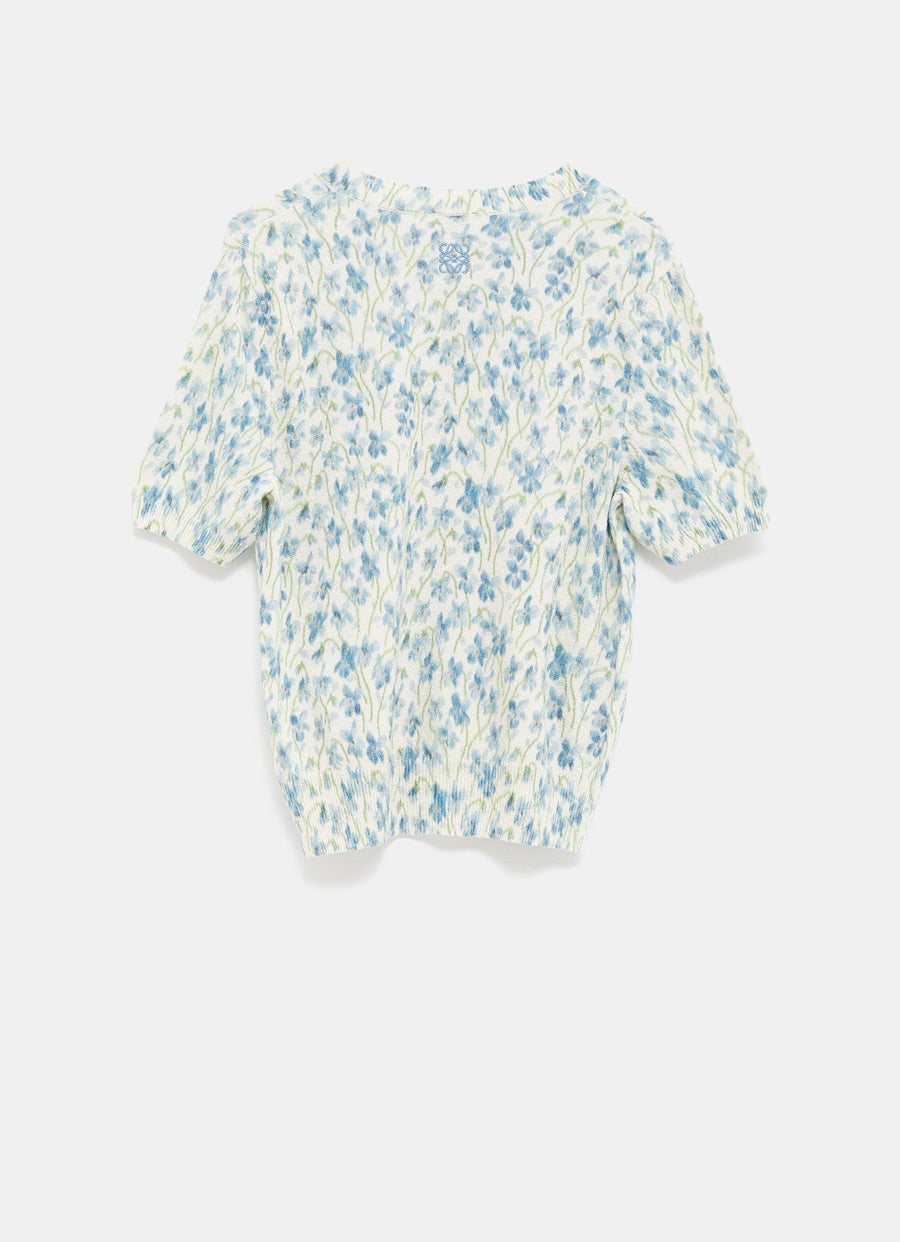 Jersey floral de manga corta