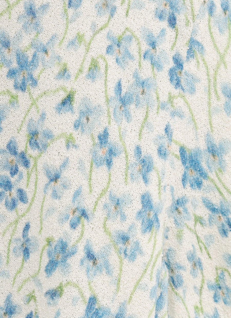 Jersey floral de manga corta