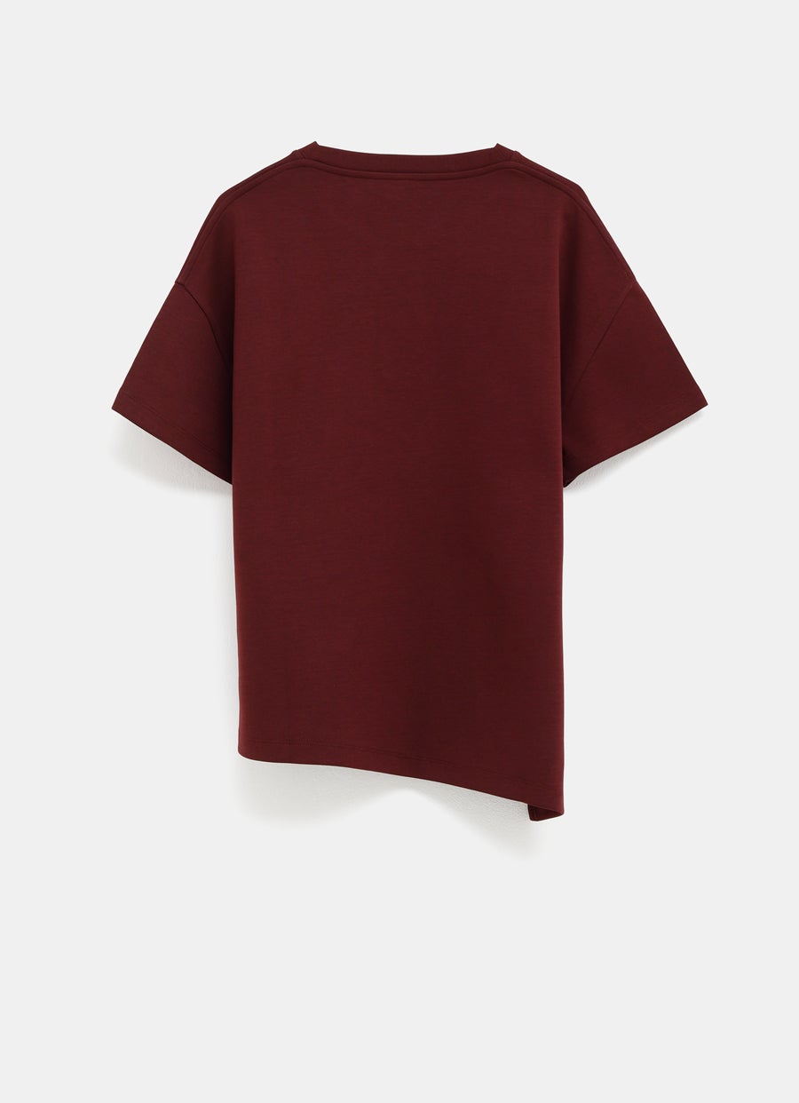 Camiseta asimétrica para mujer