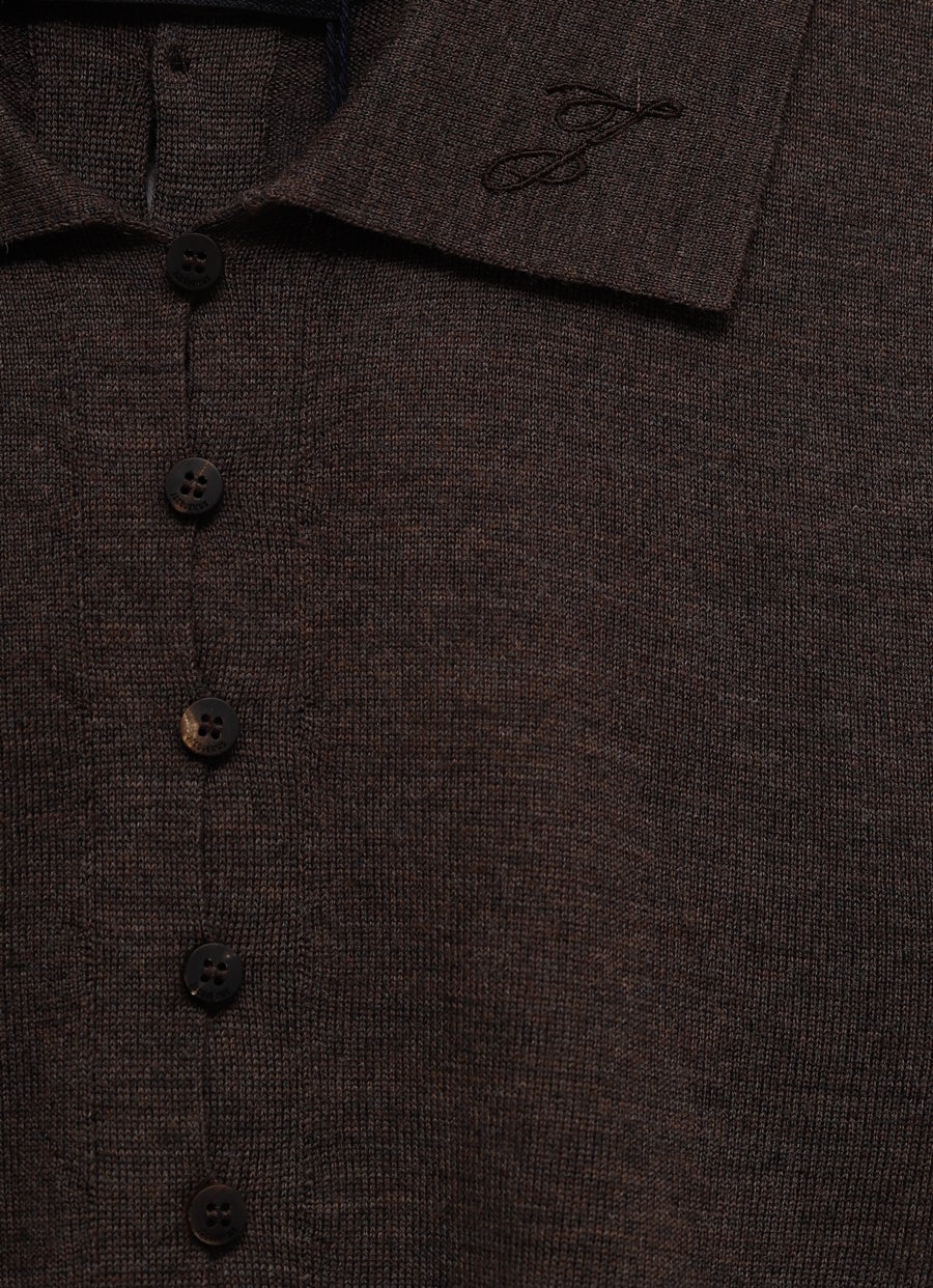 Polo Merino de manga larga para mujer