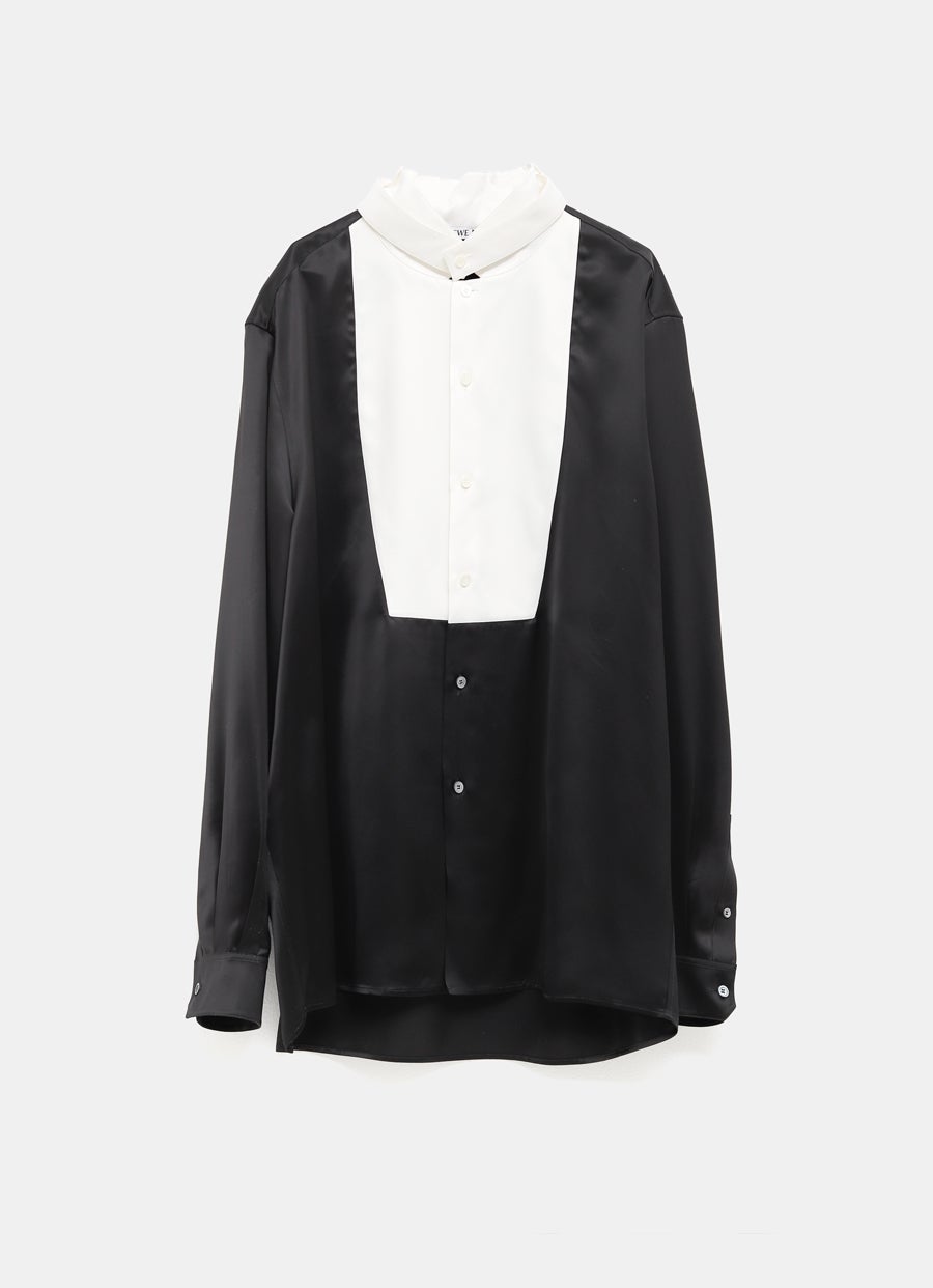 Camisa con pecho en contraste