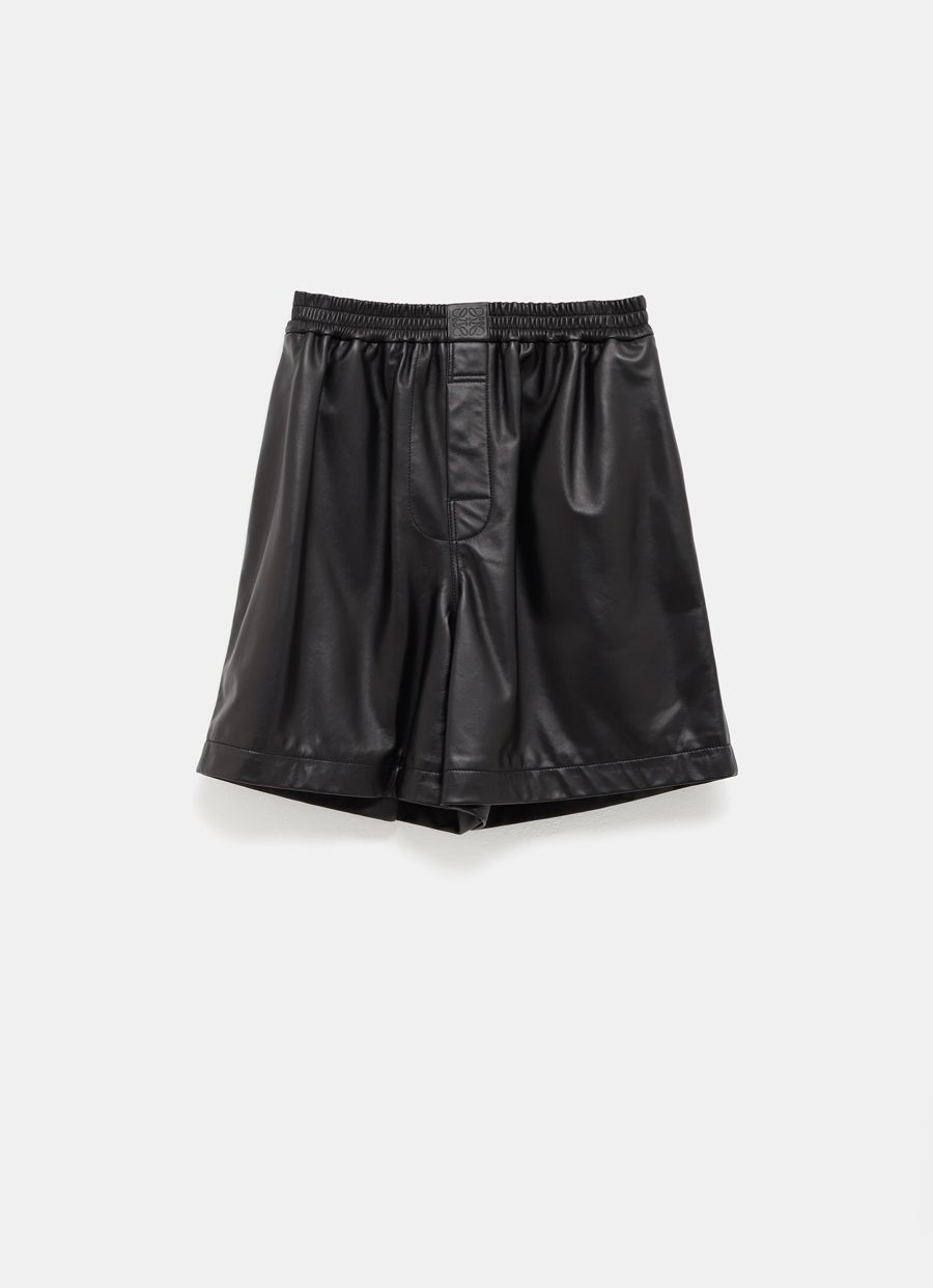 Pantalón corto de cuero