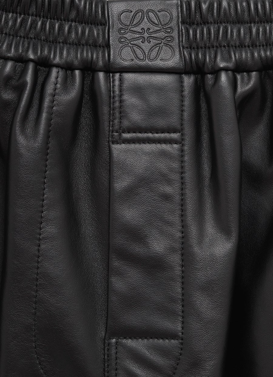 Pantalón corto de cuero
