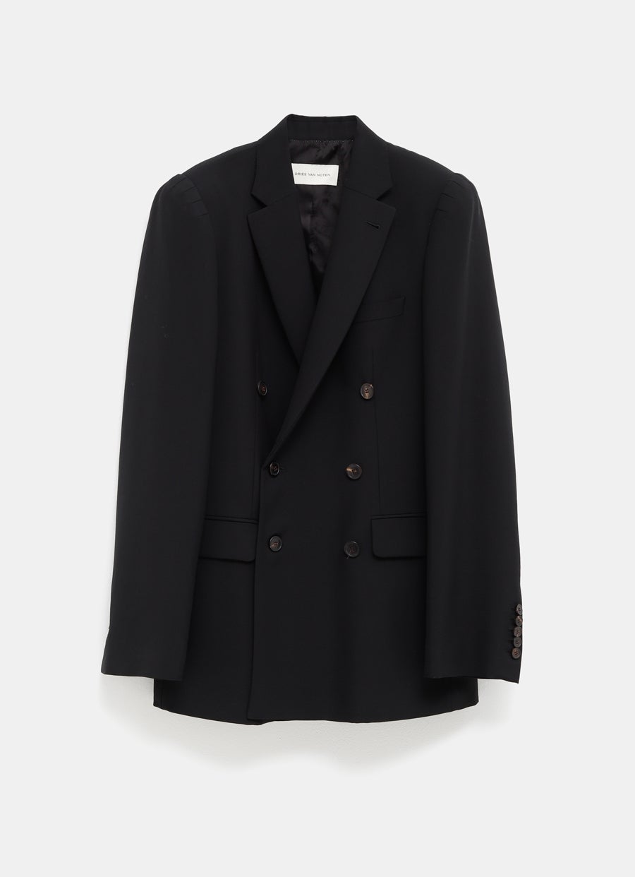 Chaqueta cruzada de lana