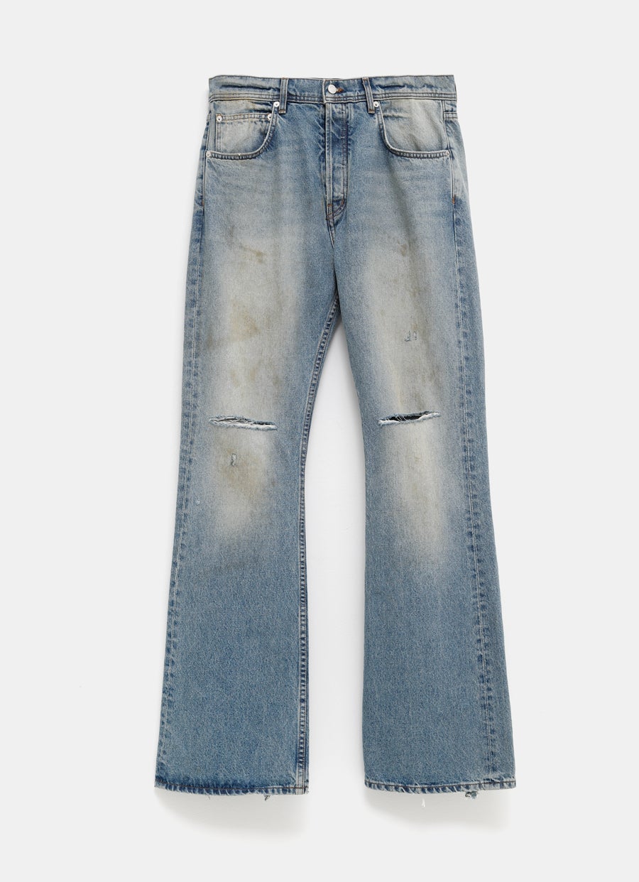 Vaqueros de pierna ancha y acampanada