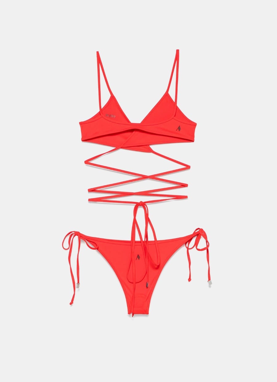 Conjunto de bikini rojo