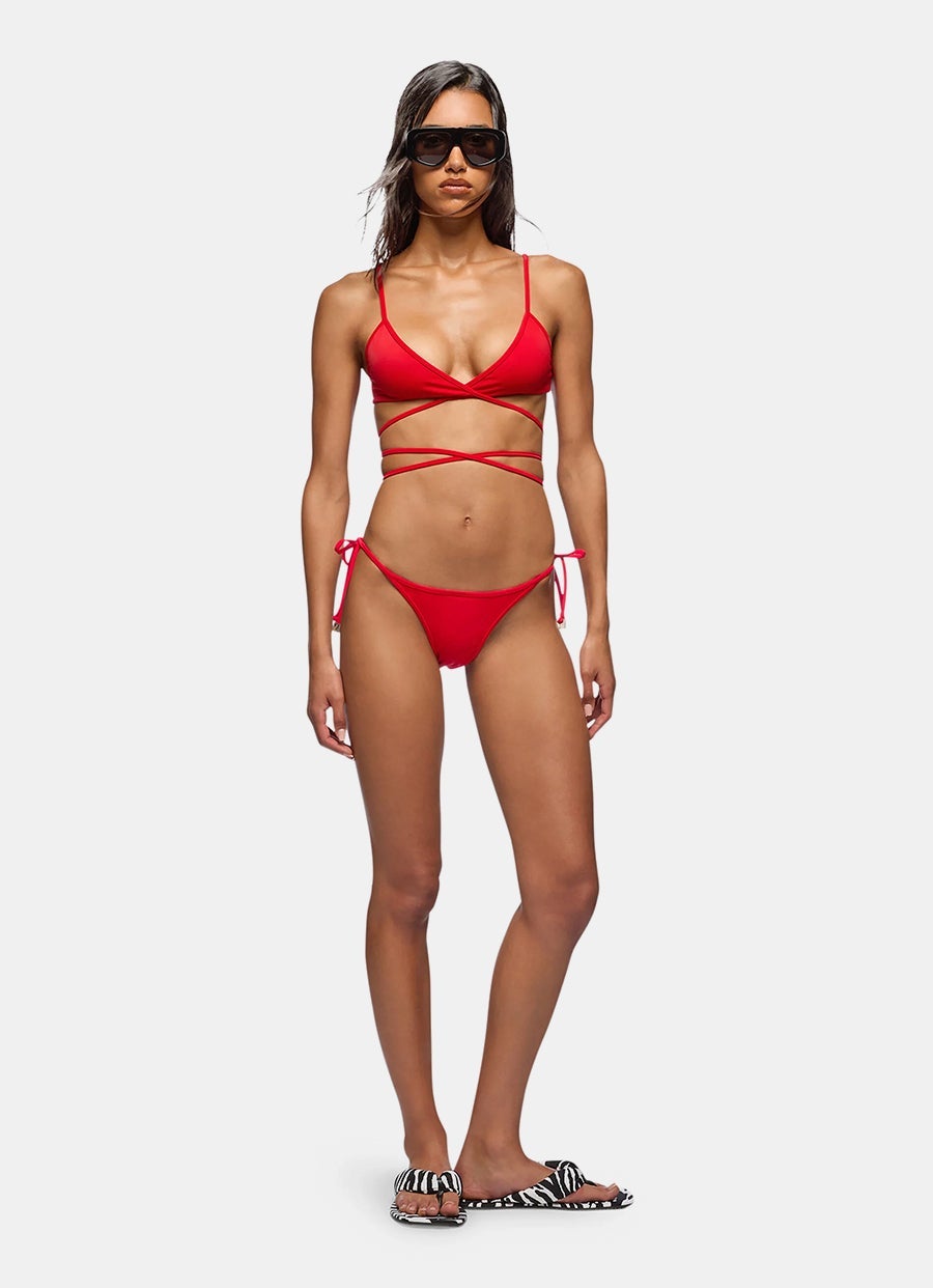 Conjunto de bikini rojo