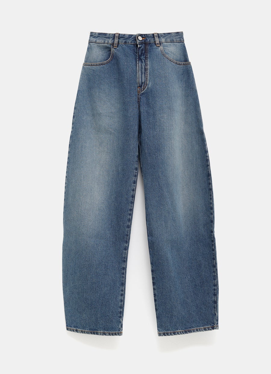 Pantalón vaquero de corte curvo