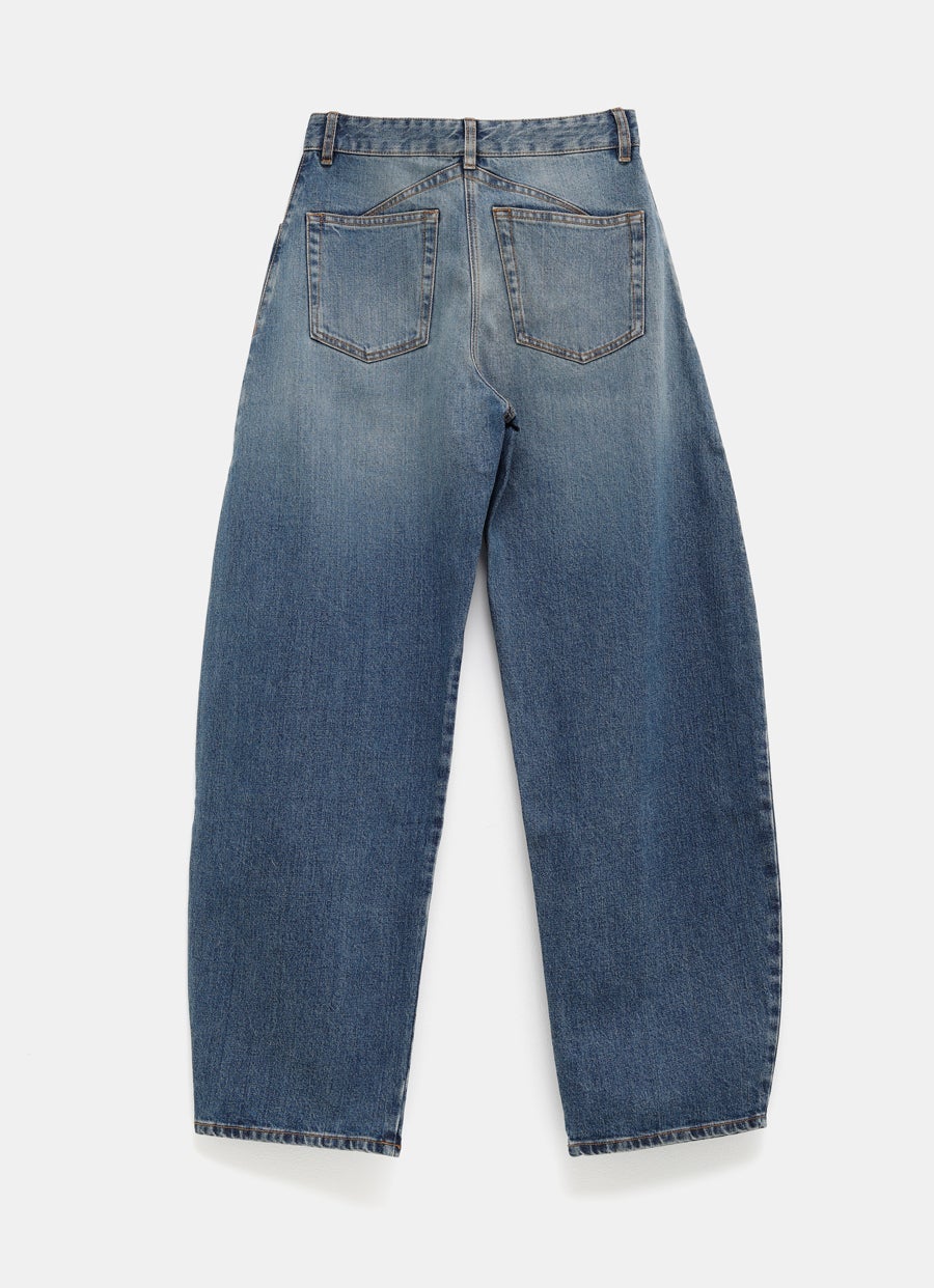 Pantalón vaquero de corte curvo