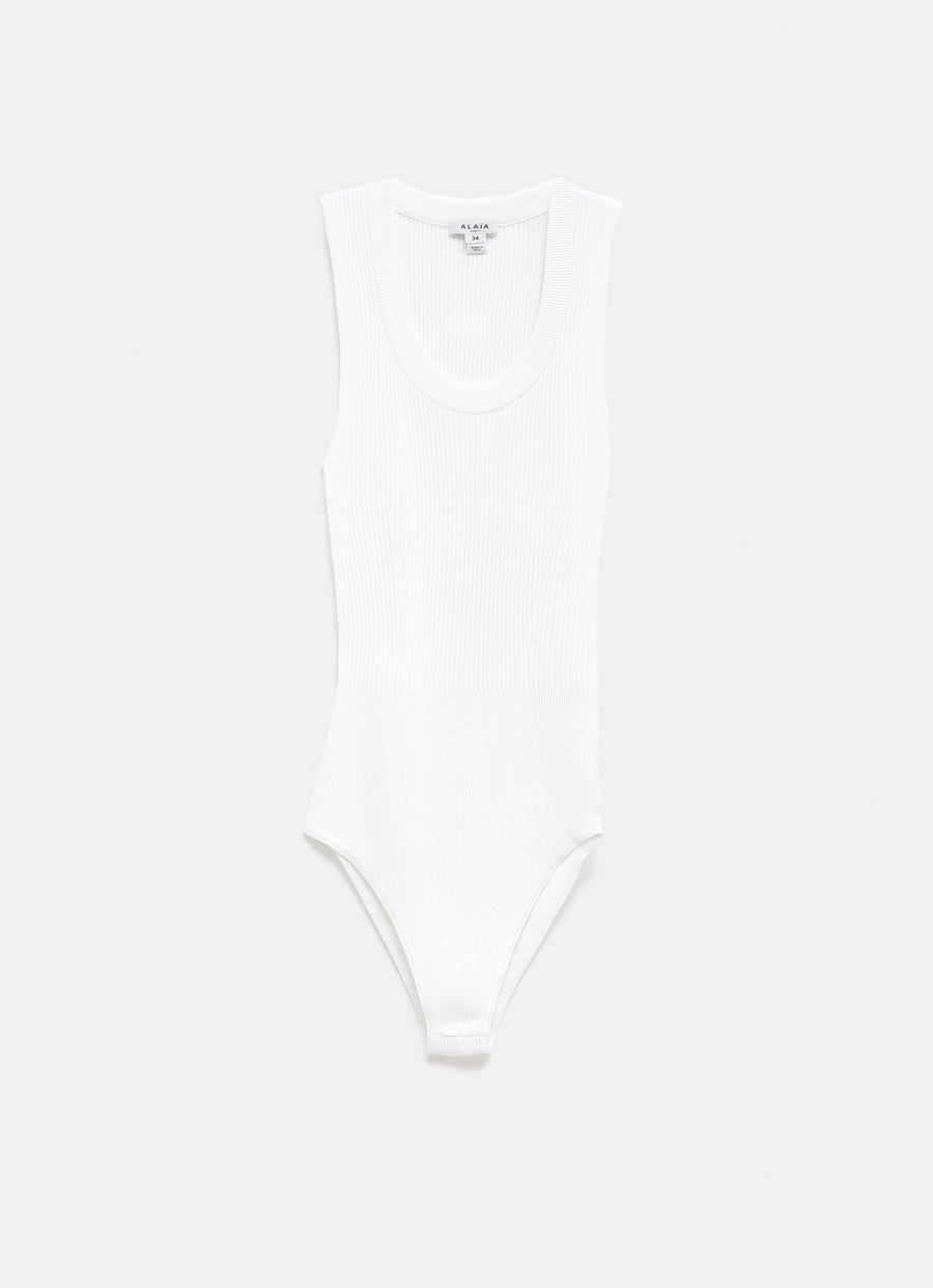 Body de canalé sin mangas