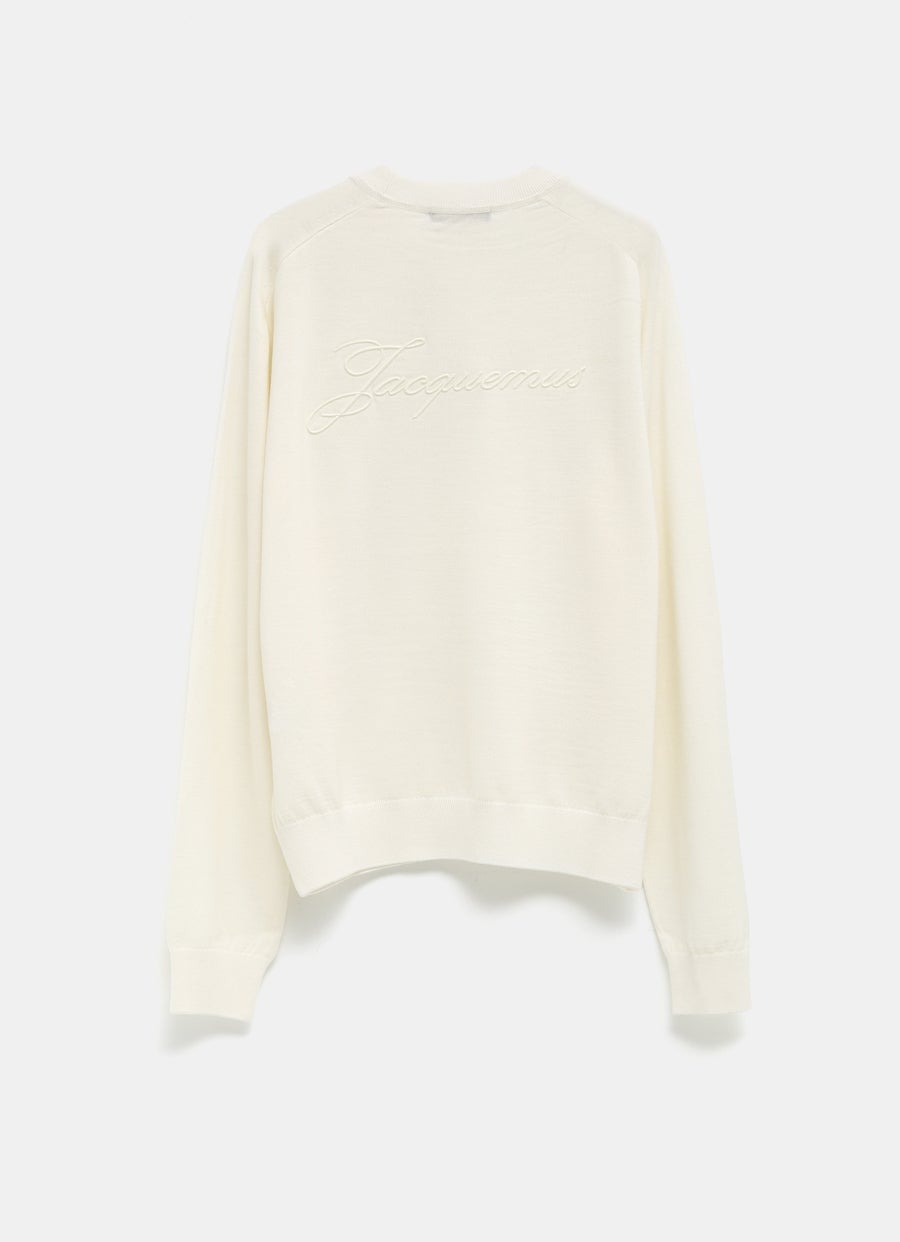 Jersey con logo bordado para hombre