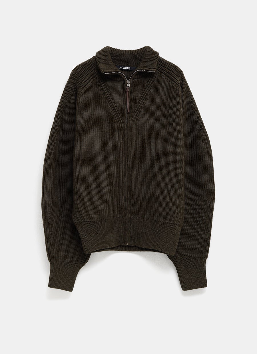 Cárdigan con cremallera Merino para hombre