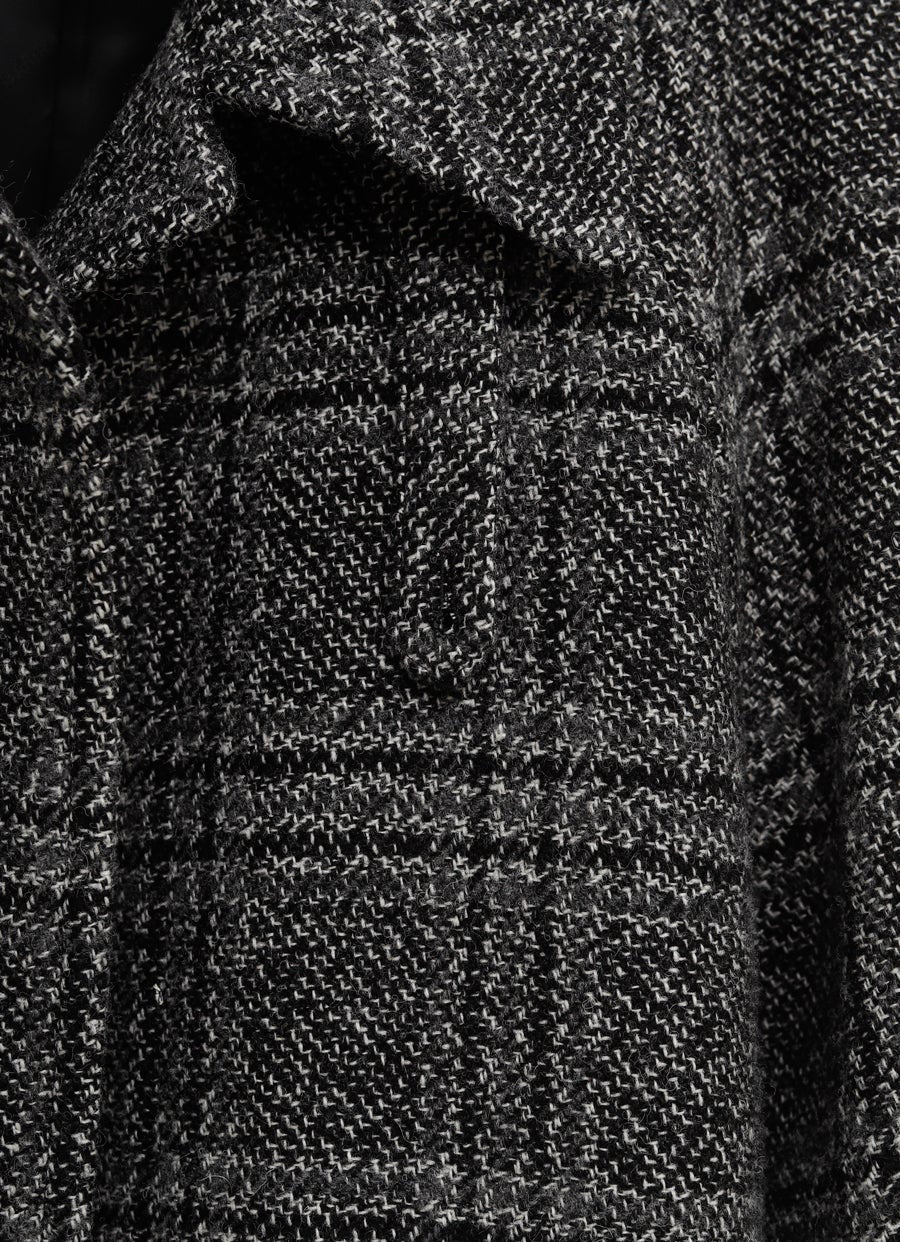 Abrigo de manga raglán una capa