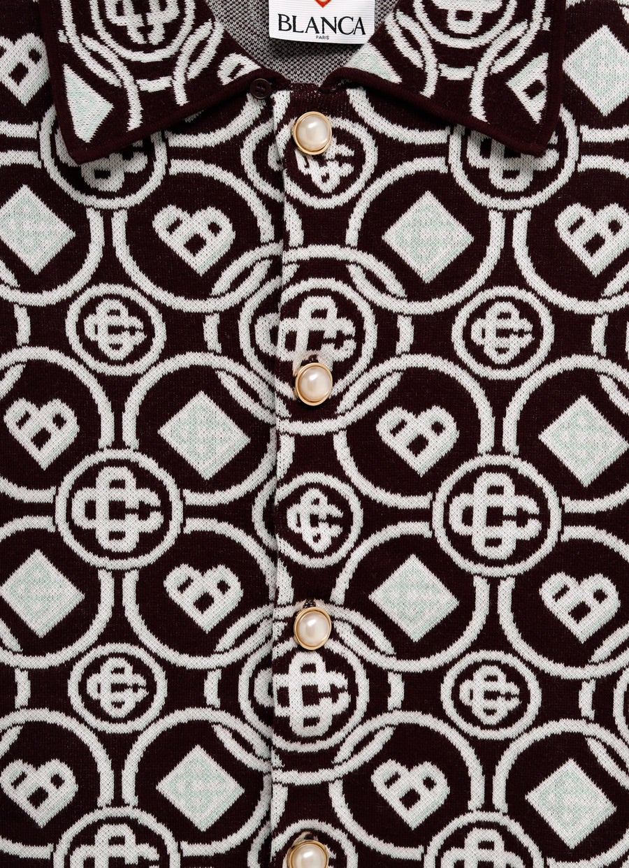 Camisa de punto con monograma