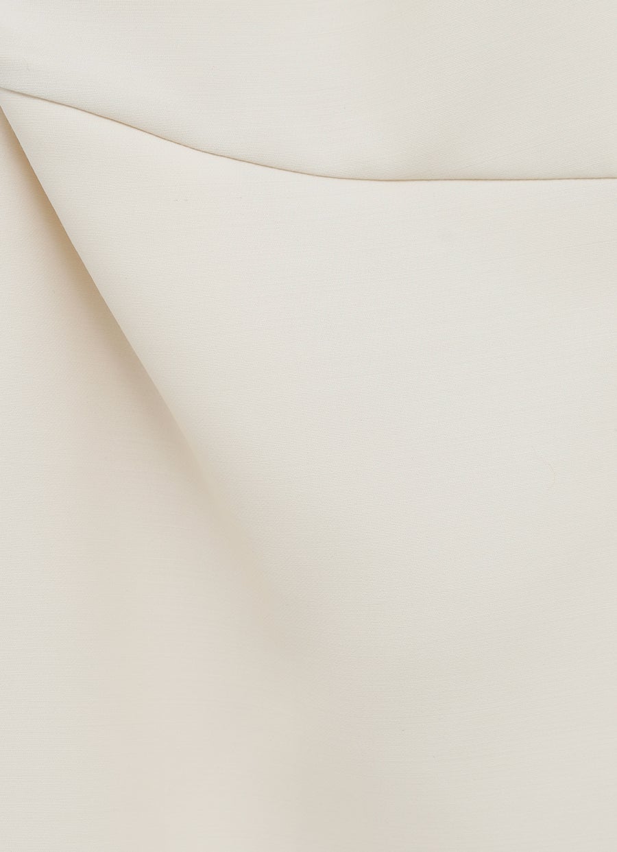 Vestido midi con cuello halter