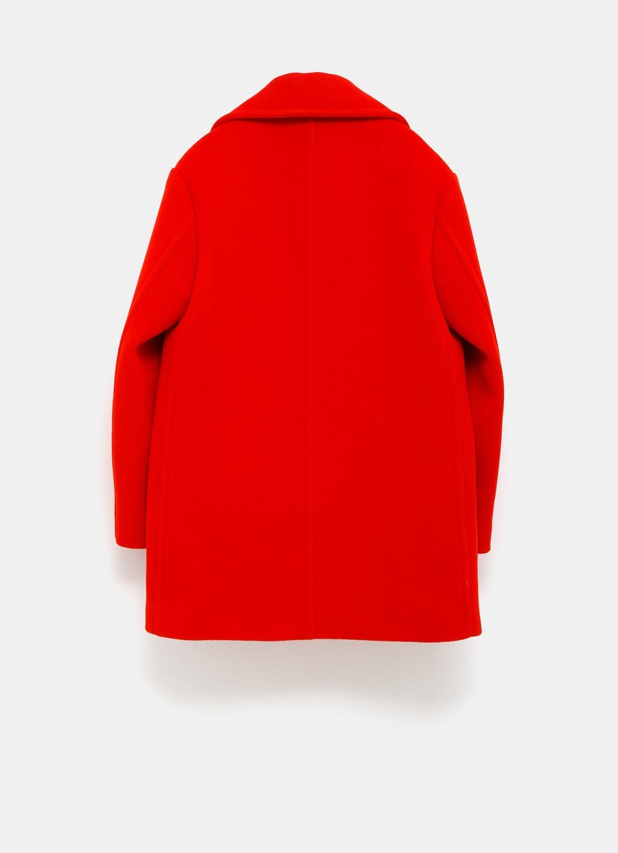 Abrigo Chevrón de lana