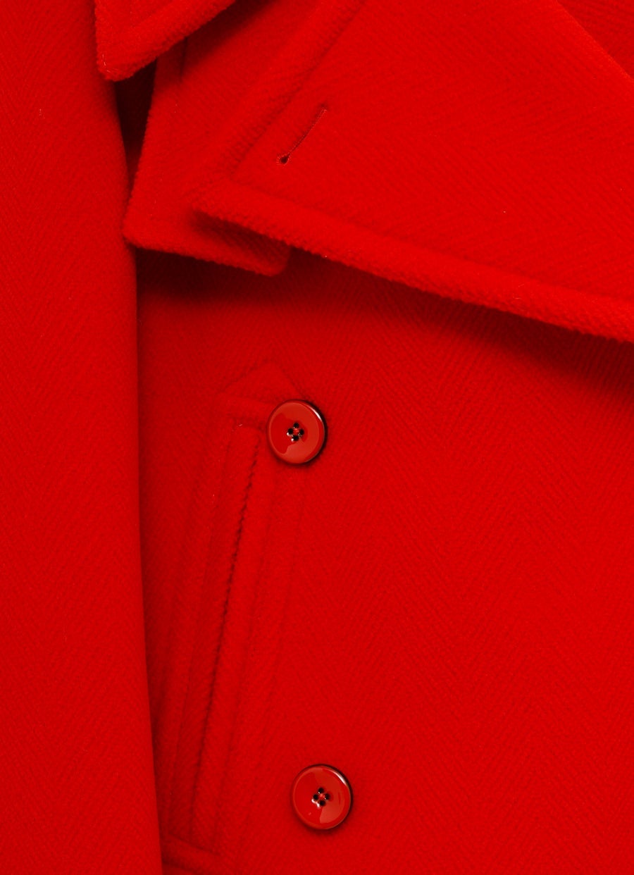 Abrigo Chevrón de lana