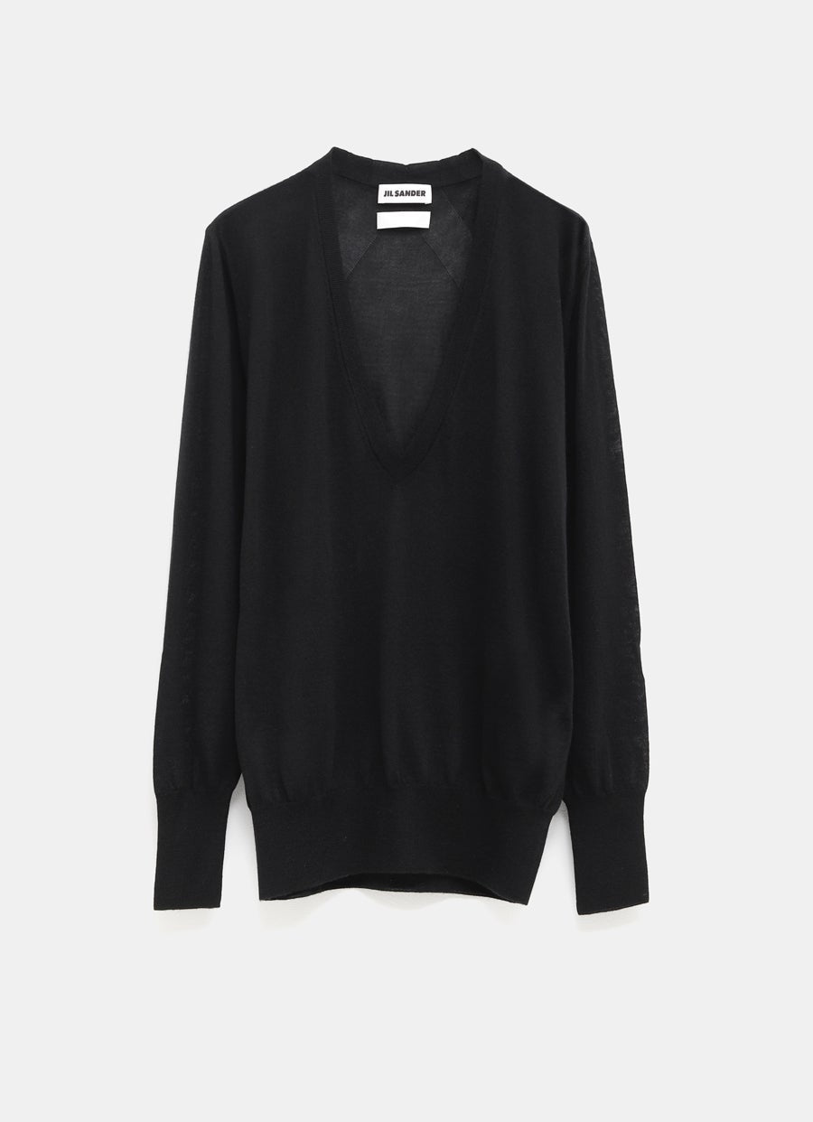 Jersey con cuello de pico