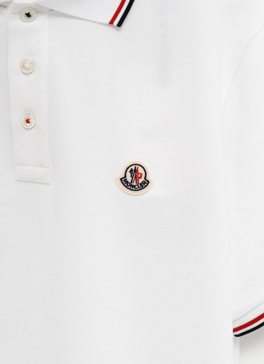 Polo con ribete tricolor para hombre