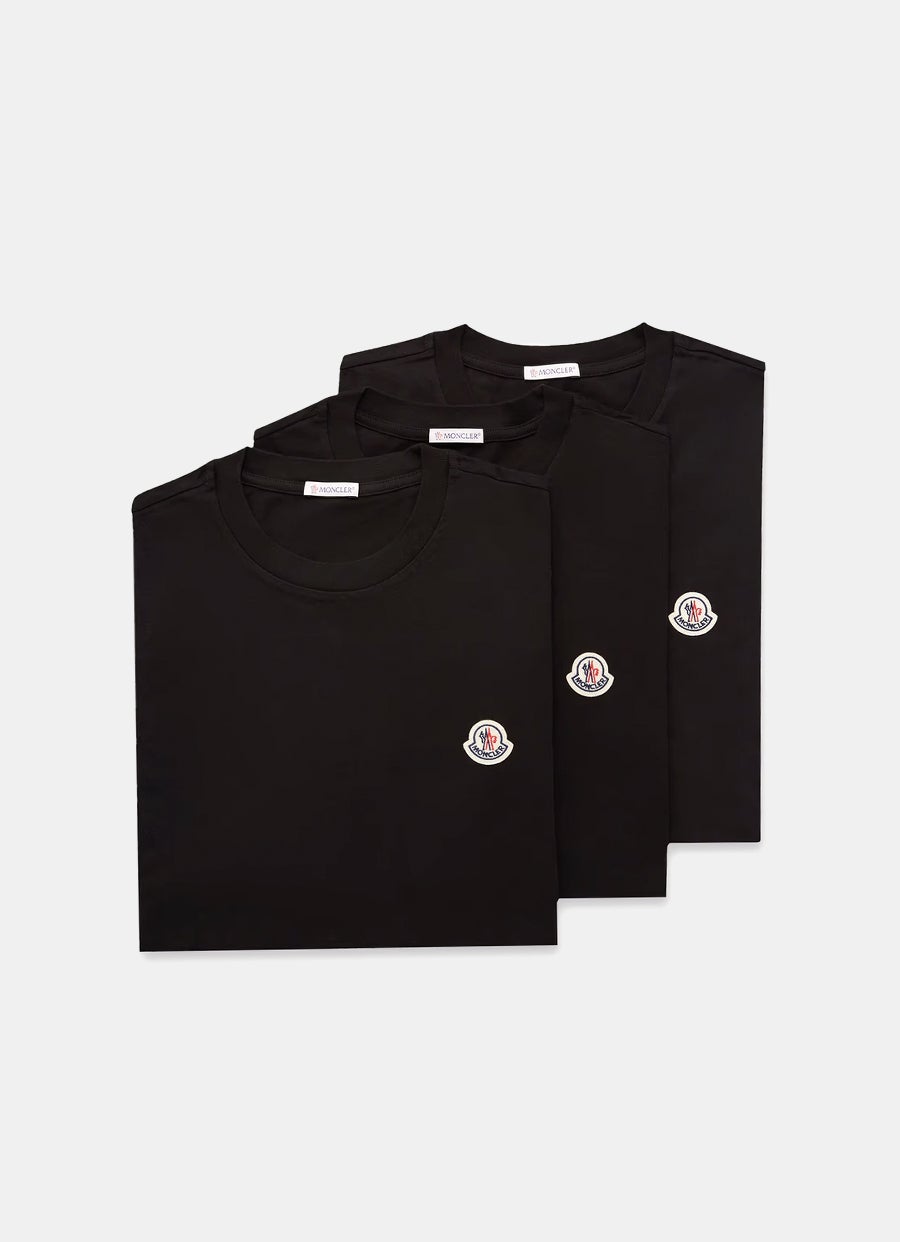 Camiseta con parche del logo para hombre (Pack de tres)