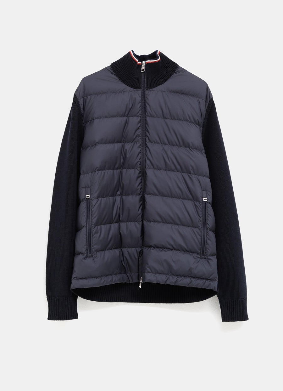 Cárdigan acolchado con cremallera para hombre