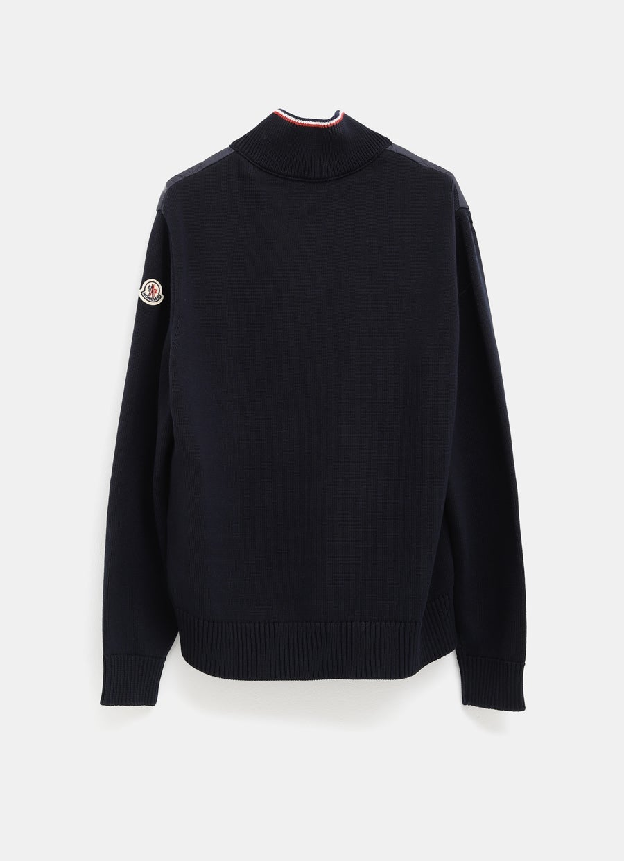 Cárdigan acolchado con cremallera para hombre