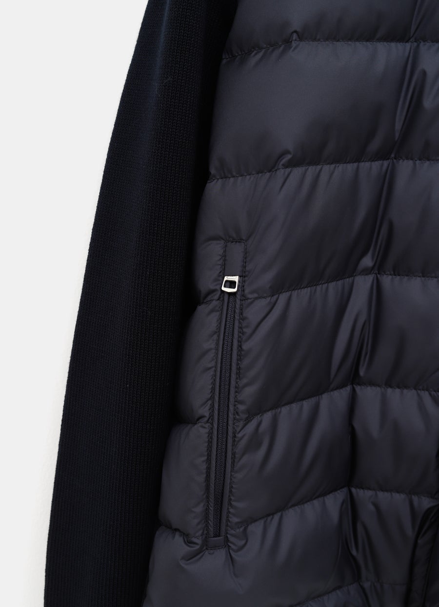 Cárdigan acolchado con cremallera para hombre