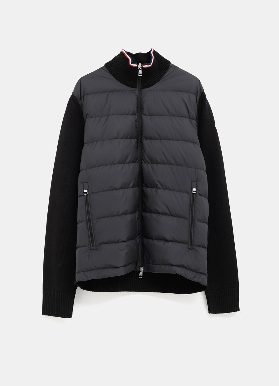 Cárdigan acolchado con cremallera para hombre