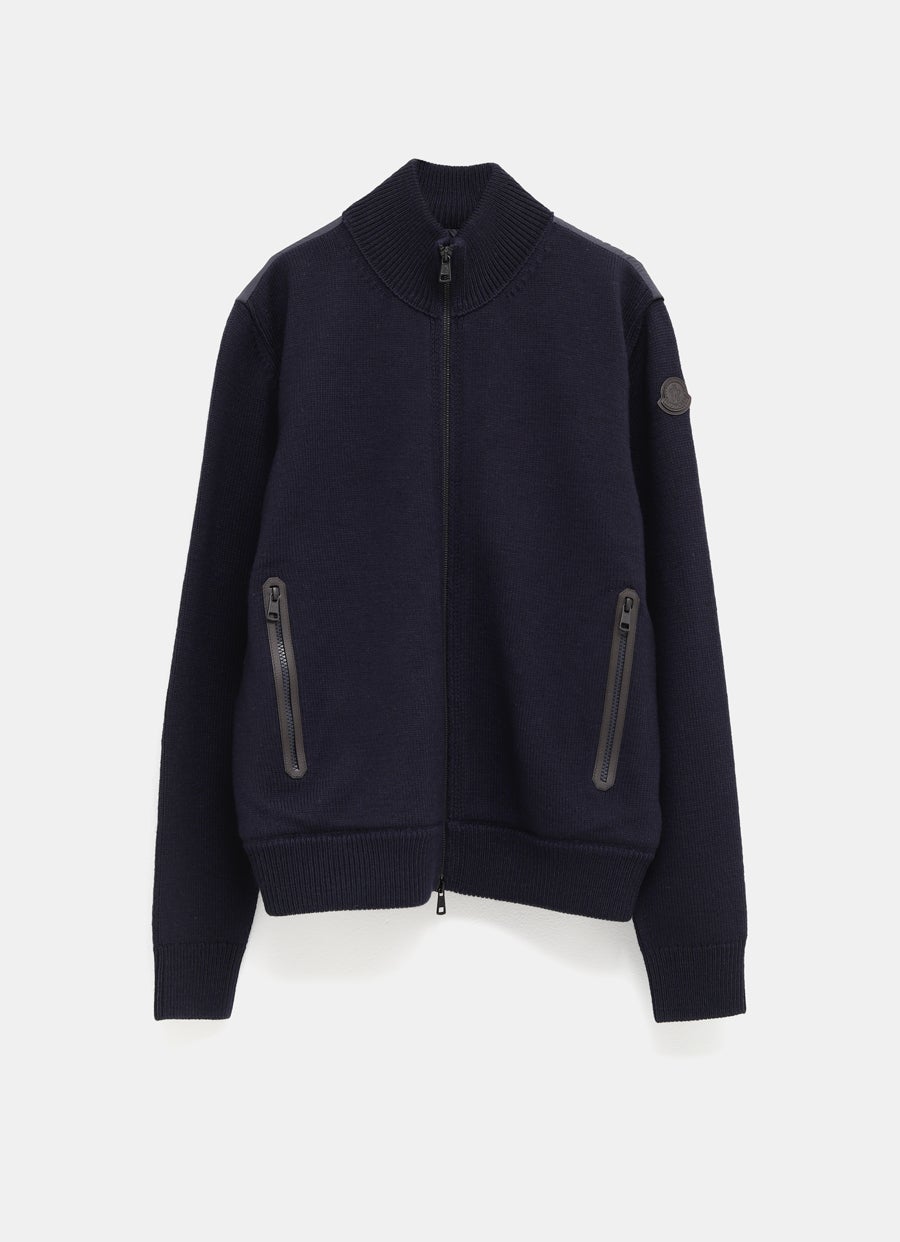 Cárdigan acolchado con cremallera para hombre