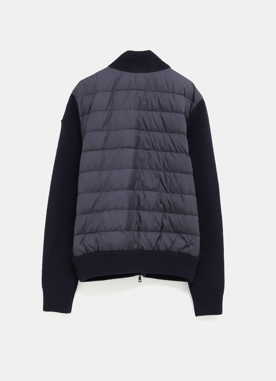 Cárdigan acolchado con cremallera para hombre