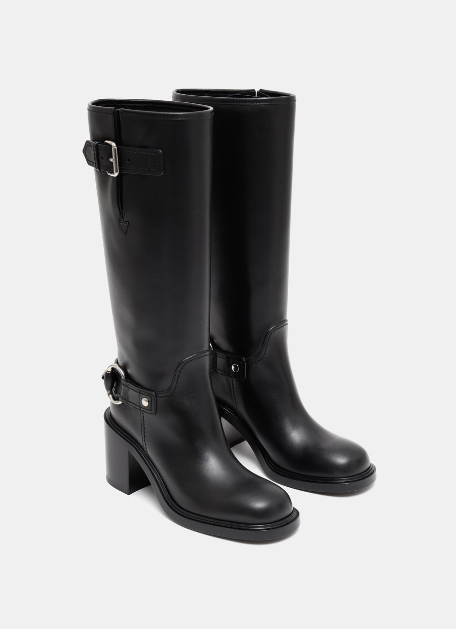 Bota de tacón medio para mujer