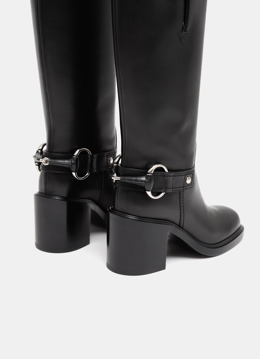 Bota de tacón medio para mujer